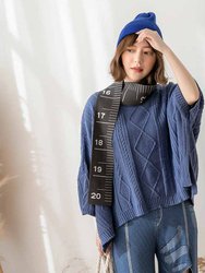 Twist Pattern Smock - Blue