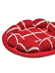 Upcycled Knit Puffy Coaster