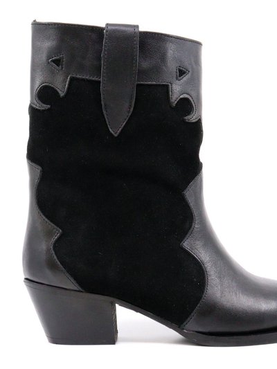 Ateliers Deka Black Boot In Black Leather / Black Suede product