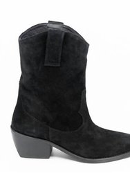 Dolly Boot - Black Suede