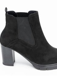 Women's Ruby Heeled Ankle Boot - Black