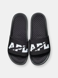 Men's Big Logo TechLoom Slide Black / Black / White - Black / White