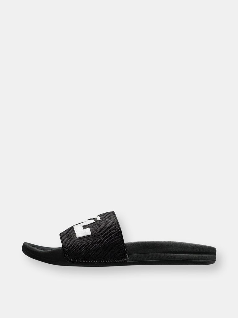 Men's Big Logo TechLoom Slide Black / Black / White