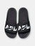 Women's Big Logo TechLoom Slide Black / Black / White - Black / White