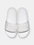 Women's Big Logo TechLoom Slide Metallic Pearl / White - Metallic Pearl / White