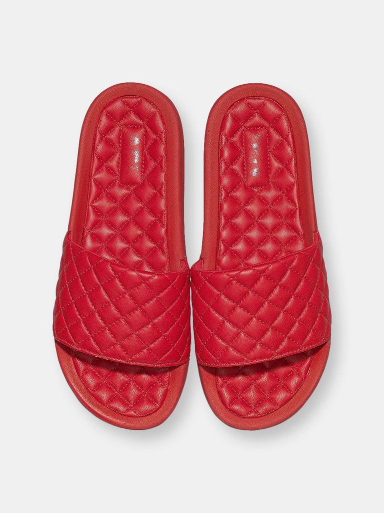 Women's Lusso Slide Red - Red