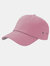 Action 6 Panel Chino Baseball Cap - Pink - Pink