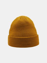 Atlantis Blog Waffle Beanie - Mustard Yellow