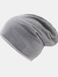 Atlantis Brooklin Raw Edge Jersey Beanie - Grey