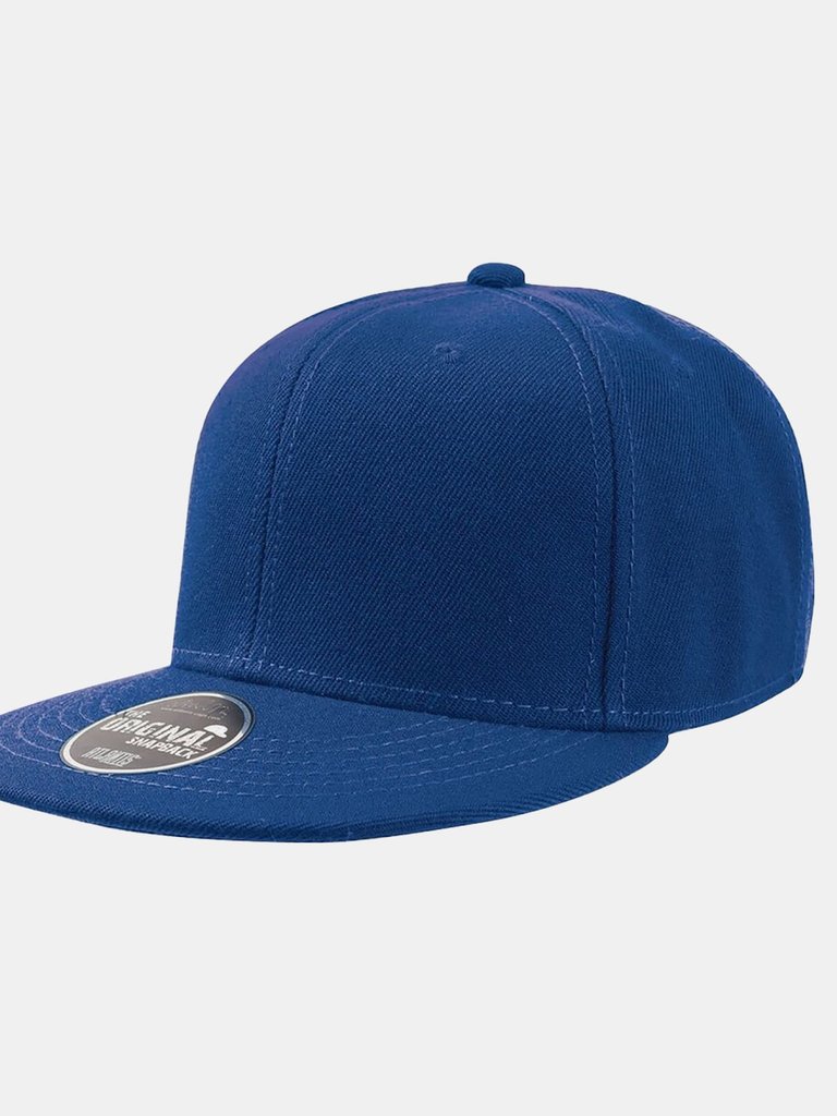 Atlantis Children/Kids Flat Visor 6 Panel Snap Back Cap (Royal) - Royal