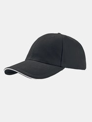 Atlantis Liberty Sandwich Heavy Brush Cotton 6 Panel Cap (Dark Gray) - Dark Gray