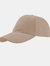 Atlantis Liberty Six Buckle Brushed Cotton 6 Panel Cap (Khaki) - Khaki