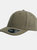 Atlantis Loop Mid Visor Rayon Blend 6 Panel Cap (Olive) - Olive