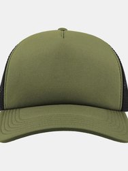 Atlantis Rapper 5 Panel Trucker Cap (Pack of 2) (Olive/Black)