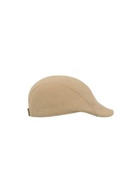 Atlantis Swing Brushed Cotton Flat Cap (Khaki)