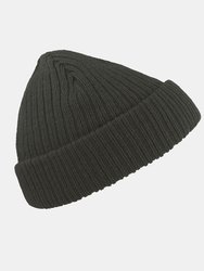 Atlantis Unisex Docker Short Beanie With Turn Up (Forest Green)