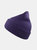 Atlantis Wind Double Skin Beanie With Turn Up (Purple) - Purple