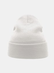 Atlantis Wind Double Skin Beanie With Turn Up (White)