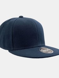 Children/Kids Flat Visor 6 Panel Snap Back Cap (Pack of 2) - Navy