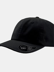 Dad Hat Unstructured 6 Panel Cap - Black - Black