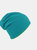 Extreme Reversible Jersey Slouch Beanie - Turquoise/Safety Green