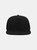 Flat Visor 5 Panel Cap - Black