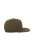 Flat Visor 5 Panel Cap - Olive