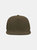 Flat Visor 5 Panel Cap - Olive