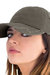 Hurricane Weathered 6 Panel Cap With Raw Edges - Olive