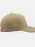 Liberty Five Buckle Heavy Brush Cotton 5 Panel Cap - Khaki