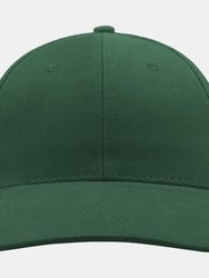 Liberty Six Buckle Brushed Cotton 6 Panel Cap - Green