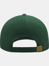 Liberty Six Buckle Brushed Cotton 6 Panel Cap - Green