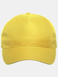 Recy Five Recycled Polyester Baseball Cap - Yellow