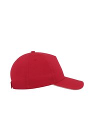 Start 5 Sandwich 5 Panel  Cap (Pack of 2)  - Red