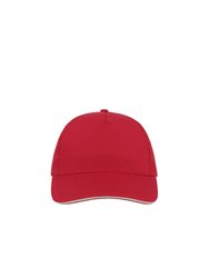 Start 5 Sandwich 5 Panel  Cap (Pack of 2)  - Red