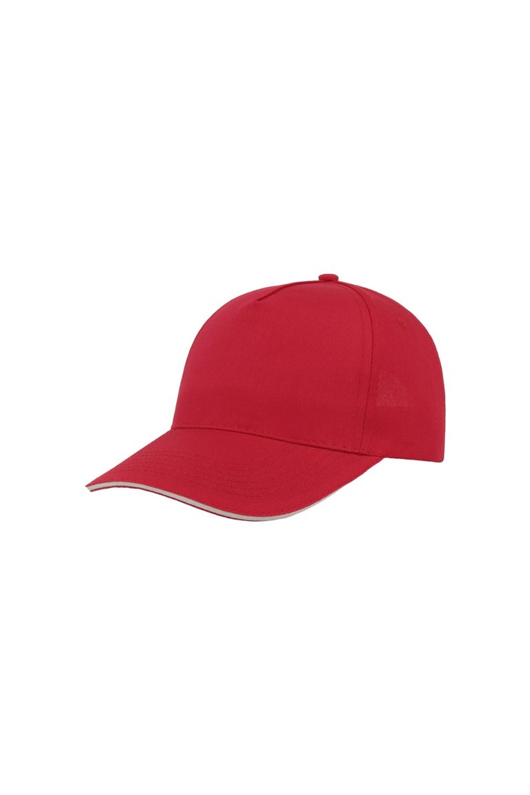 Start 5 Sandwich 5 Panel  Cap (Pack of 2)  - Red - Red