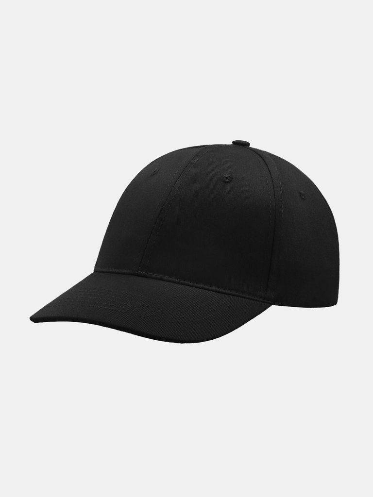 Start 6 Panel Baseball Cap - Black - Black