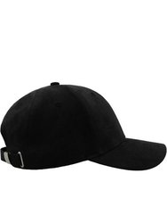 Unisex Adult Fam 6 Panel Sueded Baseball Cap - Black