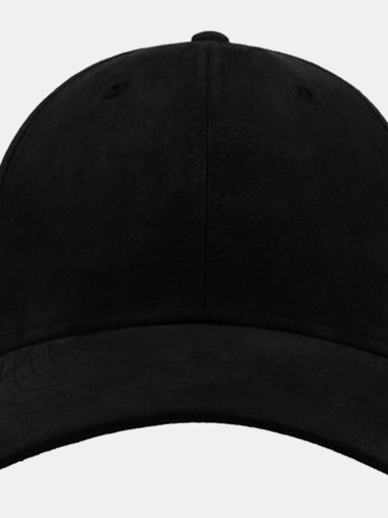 Unisex Adult Fam 6 Panel Sueded Baseball Cap - Black - Black