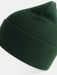 Unisex Adult Pure Recycled Beanie - Bottle Green