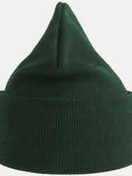 Unisex Adult Pure Recycled Beanie - Bottle Green