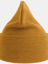 Unisex Adult Pure Recycled Beanie - Mustard Yellow