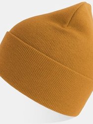 Unisex Adult Pure Recycled Beanie - Mustard Yellow