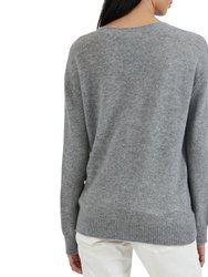 Cashmere Deep V-Neck Pocket Sweater