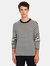 Cashmere Stripe Crewneck Sweater - Black/Chalk Stripe