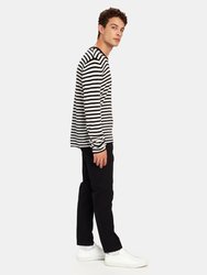 Cashmere Stripe Crewneck Sweater