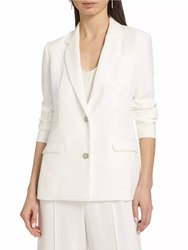 Crepe Twill Soft Blazer - Chalk