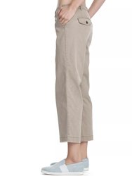 Cropped Boyfriend Enzyme Wash Pant