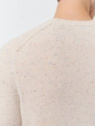 Donegal Cashmere Exposed Seam Crew Neck Sweater
