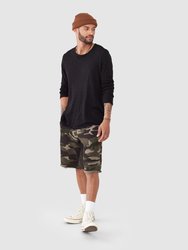 French Terry Camo Pull On Short